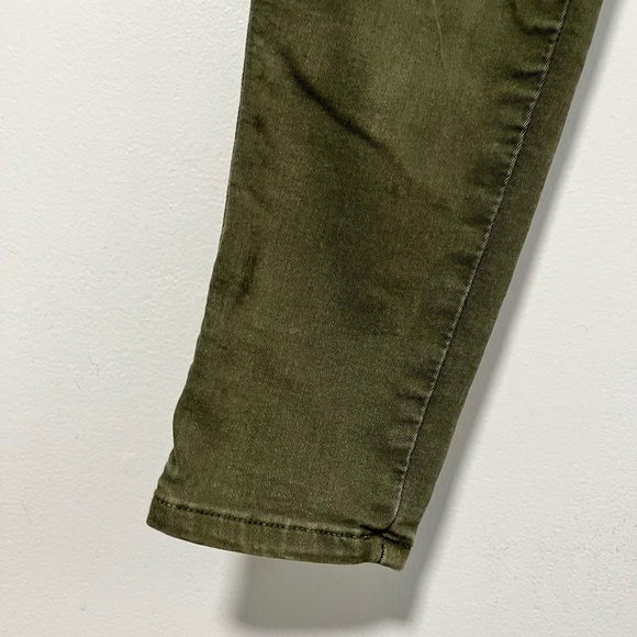 Bershka Olive Green Skinny Pants - Size 6 - Picture 8 of 8